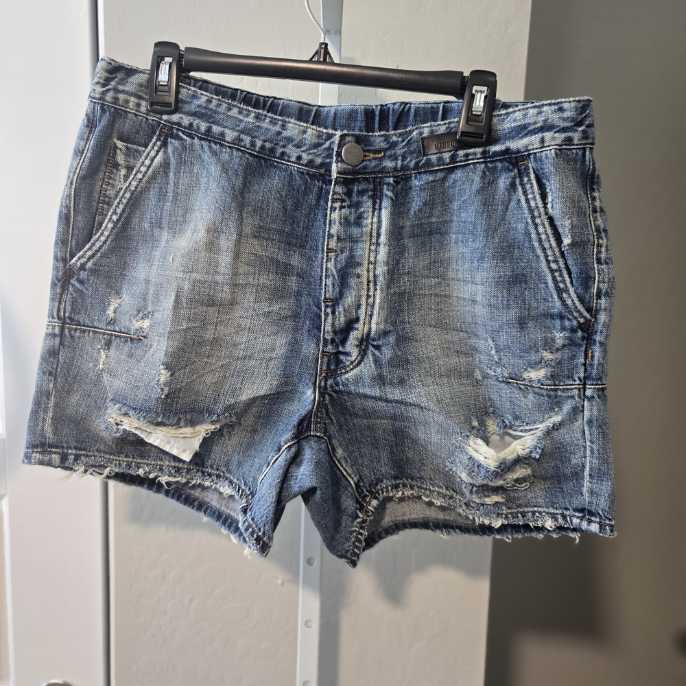 Denim Distressed Shorts